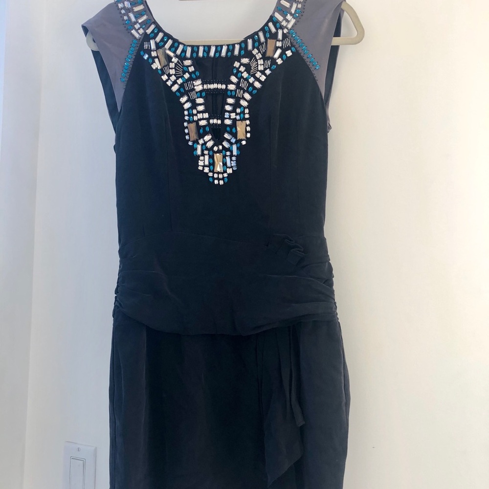 Nanette Lepore Black Dress w/ Gems
